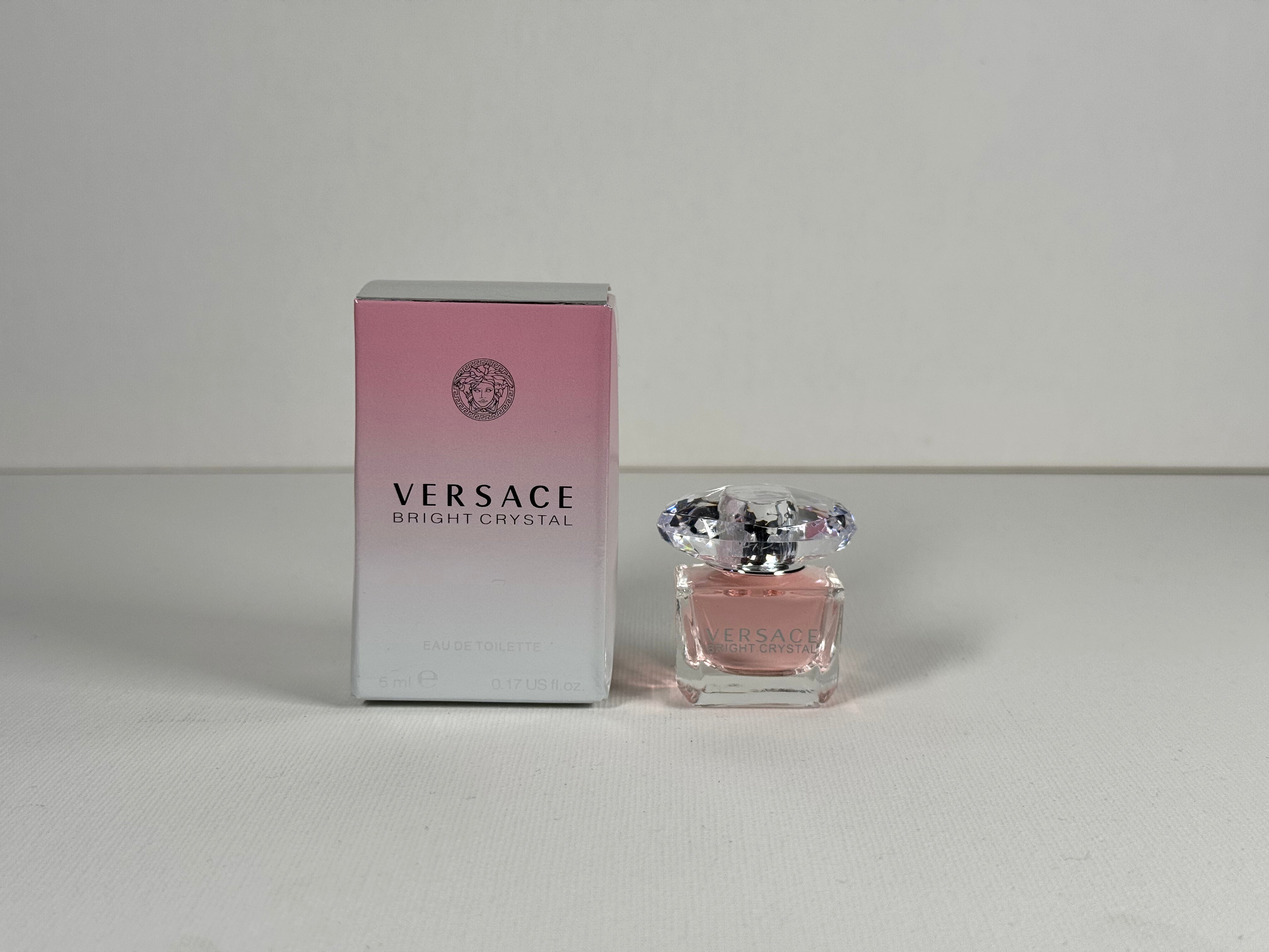 Versace Bright Crystal Eau de Toilette 5ml Mini Perfume – Fresh Floral Fruity Scent for Women